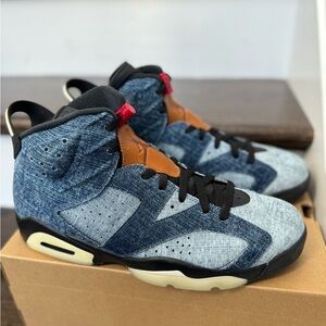 Denim Jordan 6 High-Top Sneakers Brand New Size 11 No Box